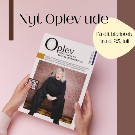Forsiden af det nyeste arrangementskatalog - Oplev